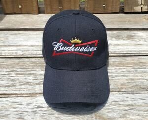 Budweiser Beer Logo Black Hat Cap